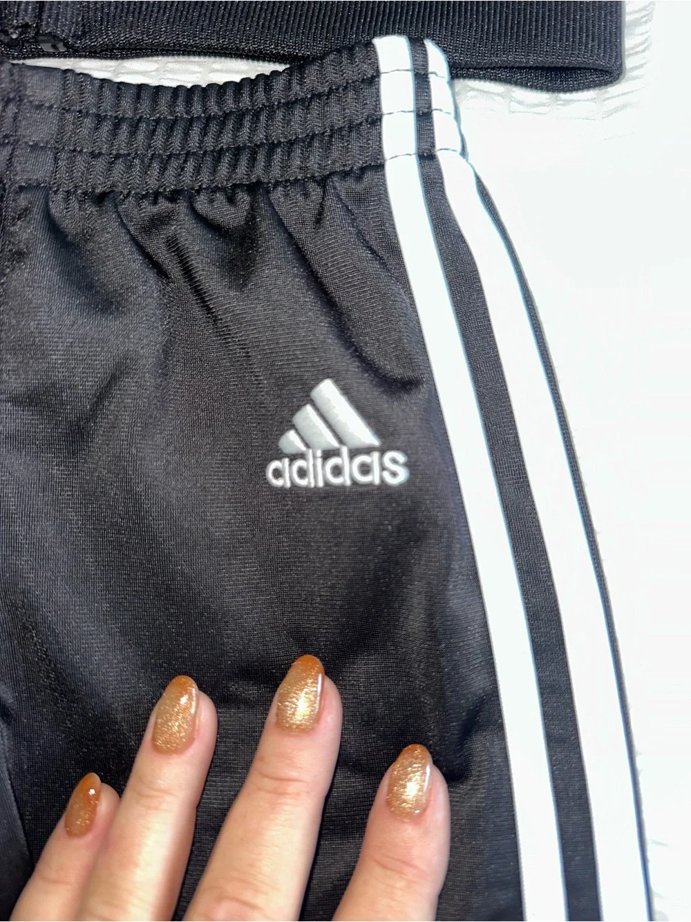 adidas Black & White Kids Track Jacket and Pants Set